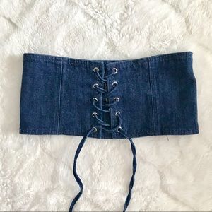 Zara Corset Denim Belt